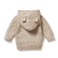 Wilson & Frenchy Knitted Cable Jacket Almond Fleck