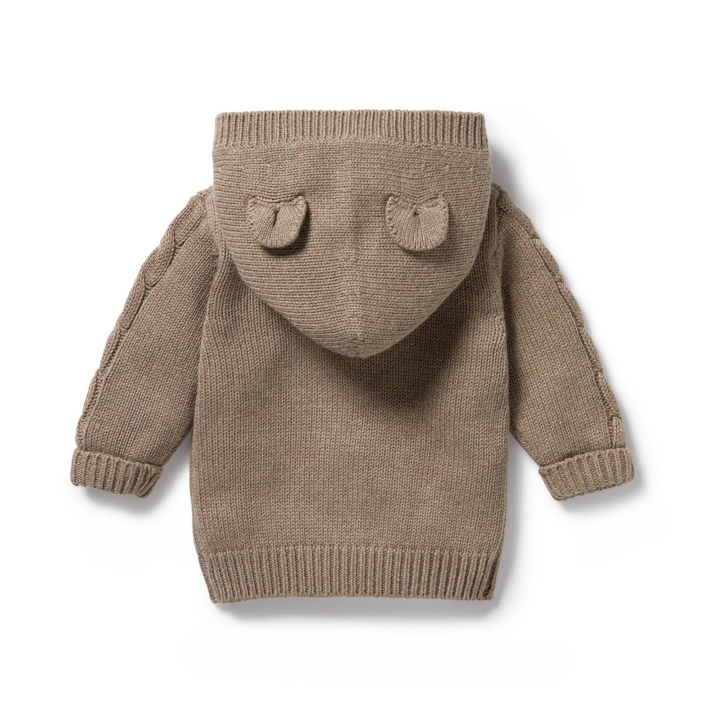 Wilson & Frenchy Knitted Cable Jacket Walnut