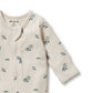 Wilson & Frenchy Organic Waffle Zipsuit Little Olive