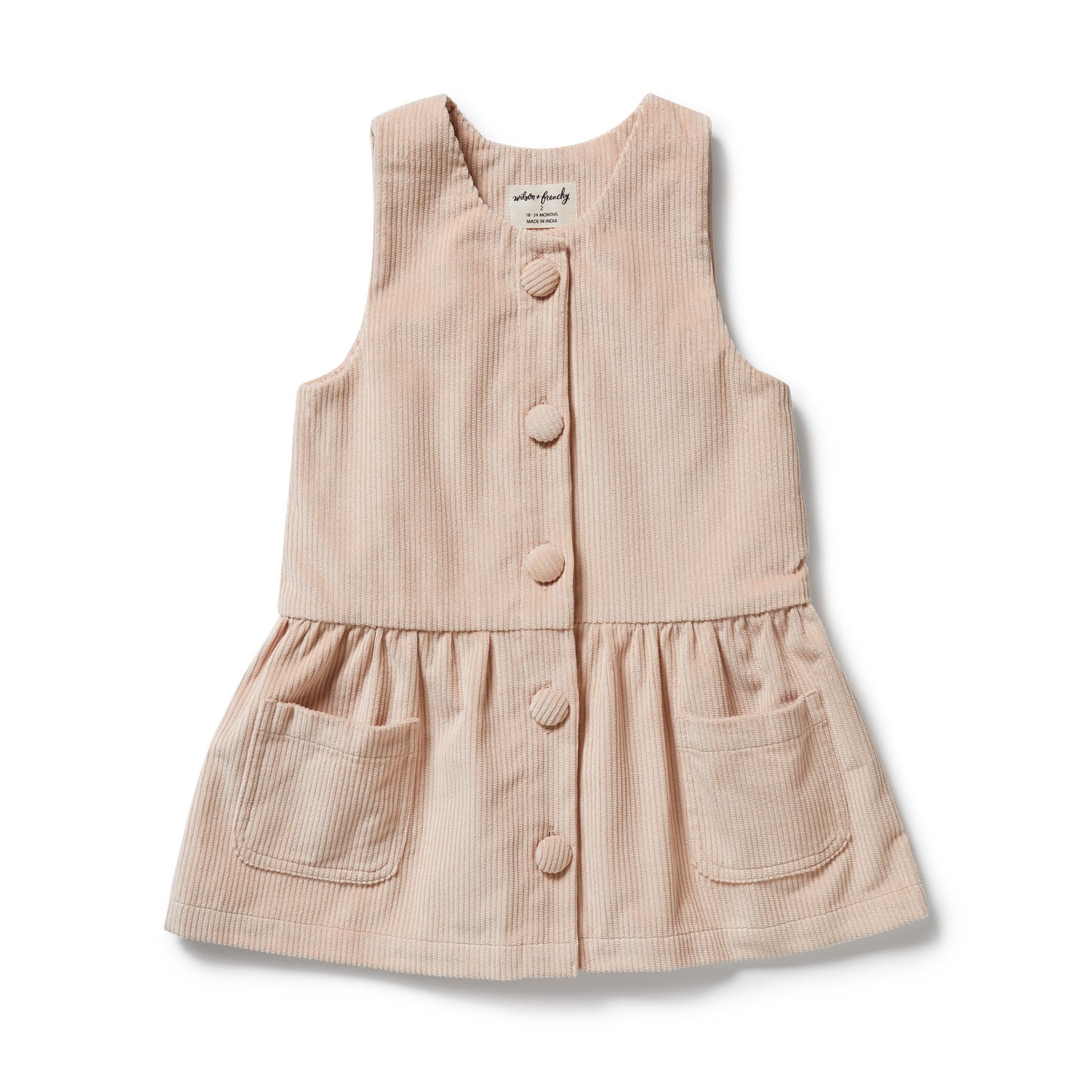 Wilson & Frenchy Organic Cord Dress Rose