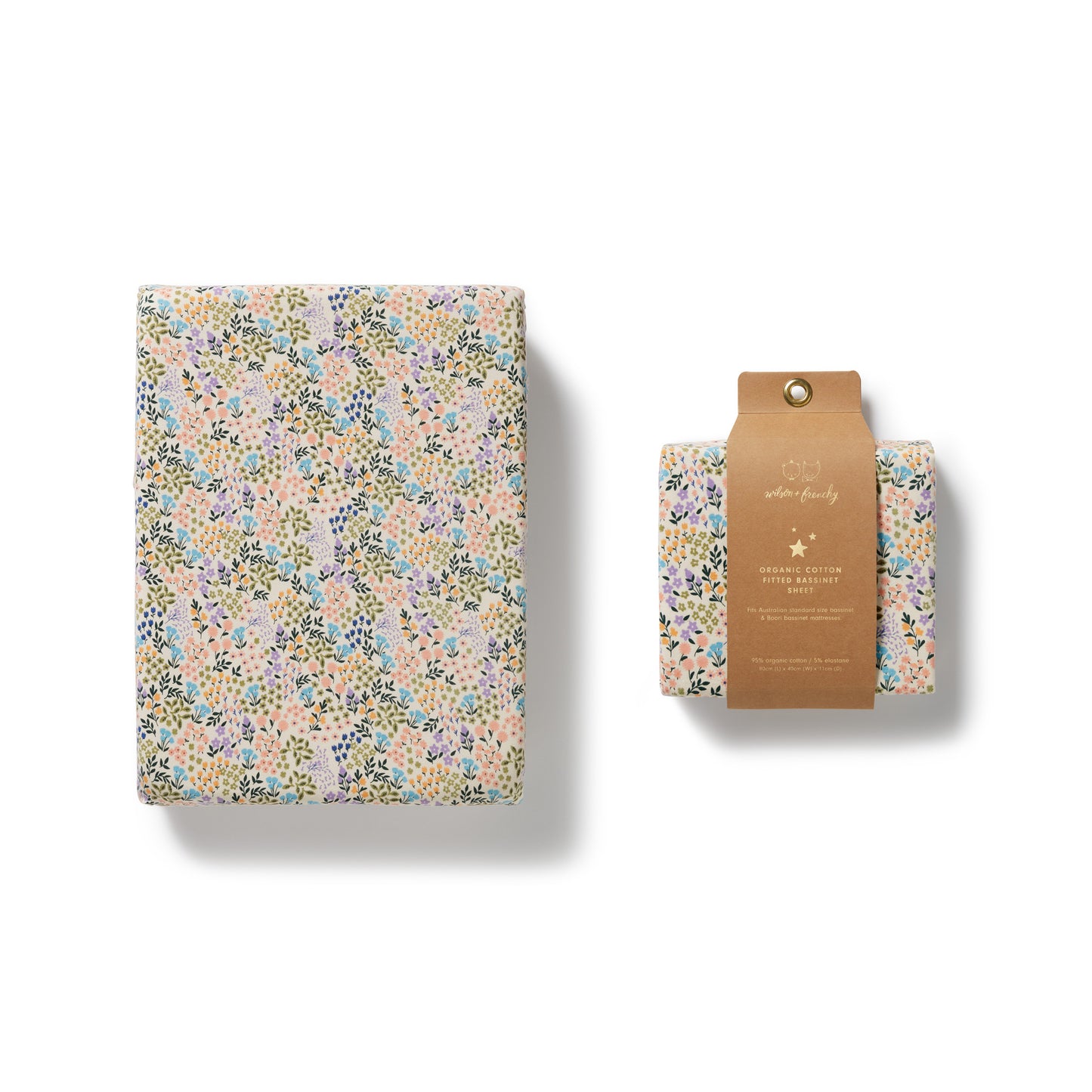 Wilson & Frenchy Organic Bassinet Sheet Tiny Bloom