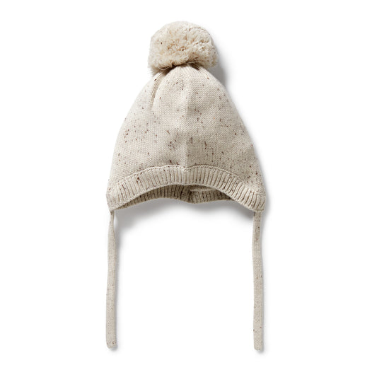 Wilson & Frenchy Organic Knitted Bonnet Cookie & Cream