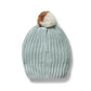 Wilson & Frenchy Organic Knitted Hat Duck Egg
