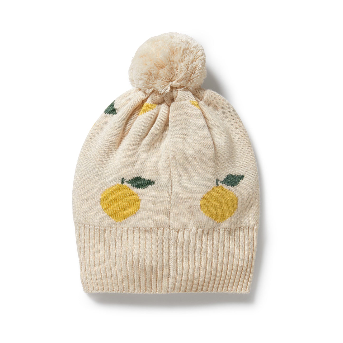 Wilson & Frenchy Organic Knitted Jacquard Hat Lemony