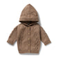 Wilson & Frenchy Knitted Cable Jacket Coco Speckle