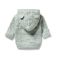 Wilson & Frenchy Knitted Cable Jacket Moss Speckle