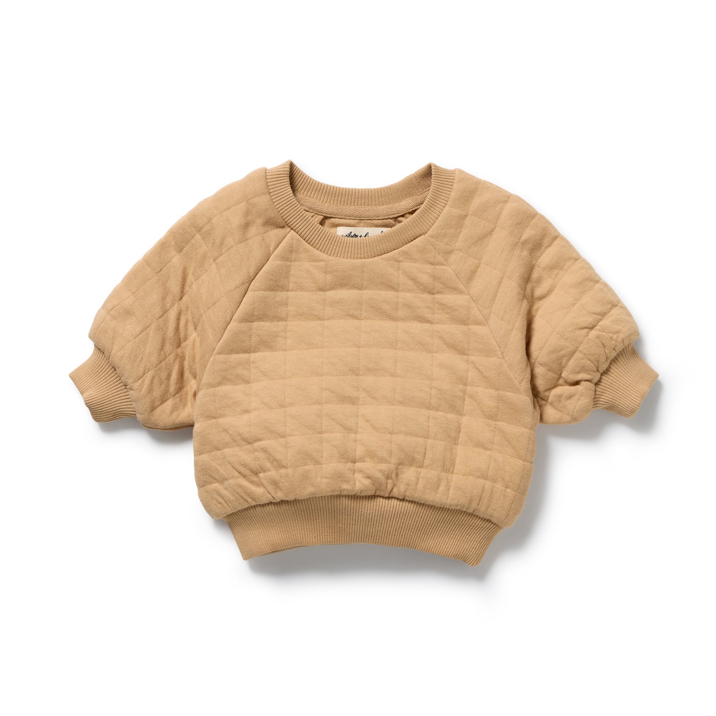 Wilson & Frenchy Organic Quilted Sweat Honey Fawn