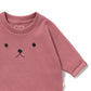 Wilson & Frenchy Organic Rib Long Sleeved Top Plum