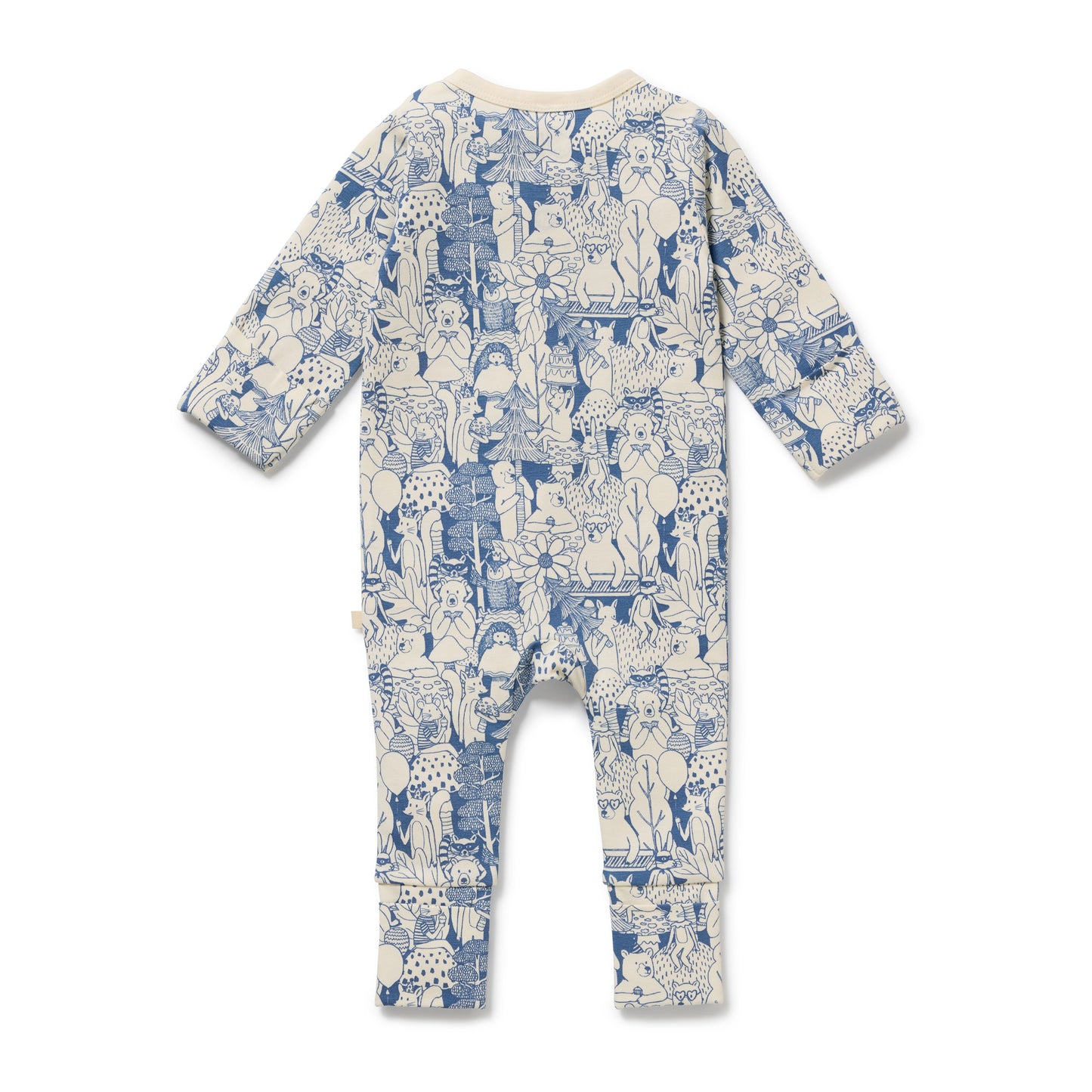 Wilson & Frenchy Organic Zipsuit with Feet Woodland Adventures