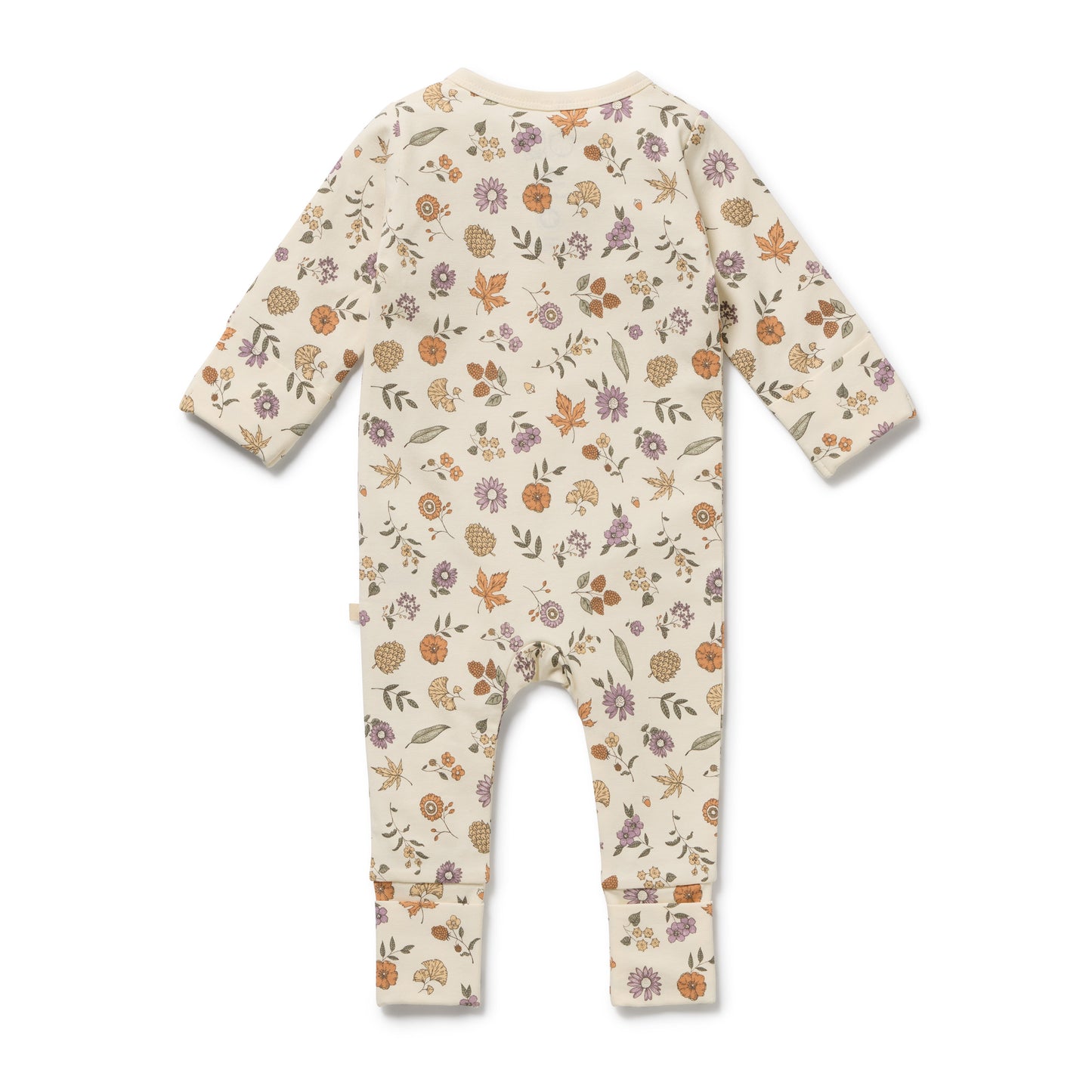 Wilson & Frenchy Organic Zipsuit with Feet Maple Glow