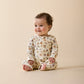 Wilson & Frenchy Organic Zipsuit with Feet Maple Glow