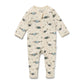 Wilson & Frenchy Organic Zipsuit with Feet Woolly Whales