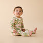 Wilson & Frenchy Organic Zipsuit with Feet Ma Fleur
