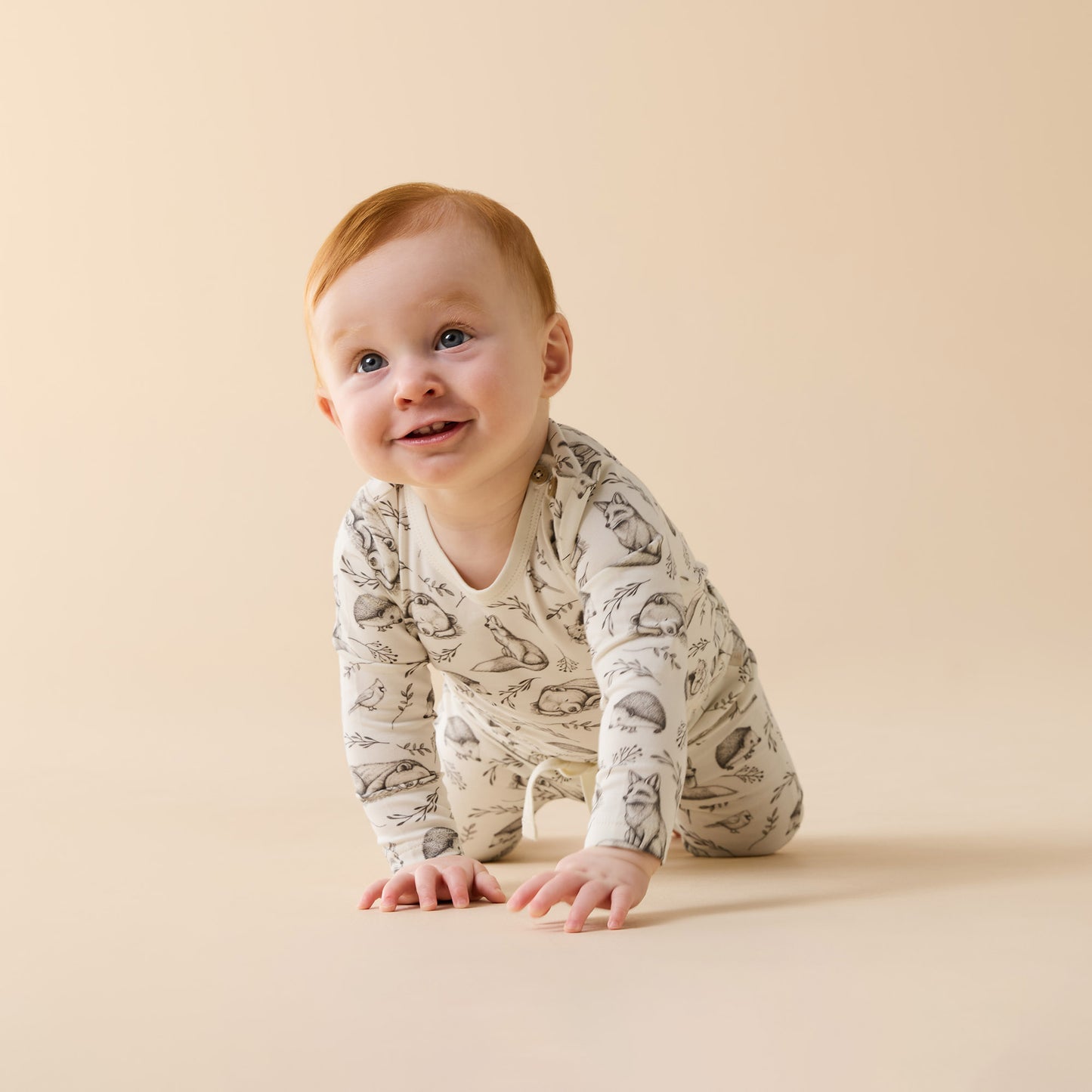 Wilson & Frenchy Organic Bodysuit Foxglove Forest