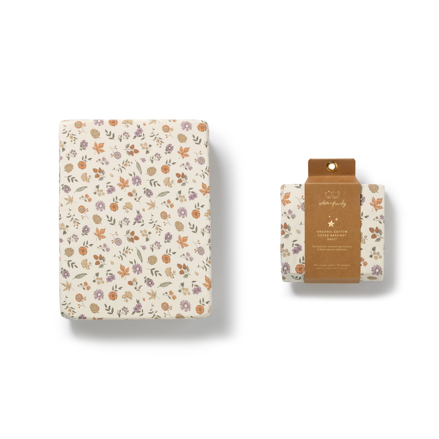 Wilson & Frenchy Organic Bassinet Sheet Maple Glow