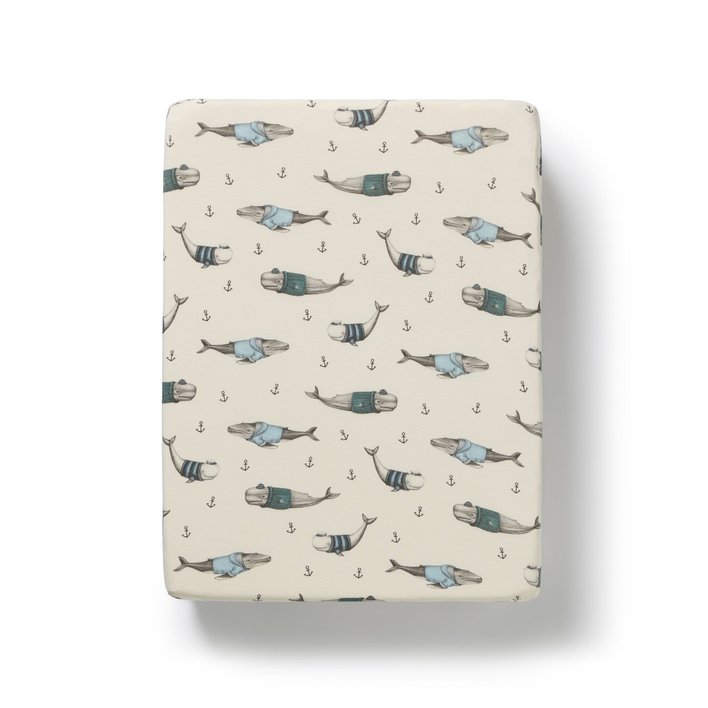 Wilson & Frenchy Organic Bassinet Sheet Woolly Whales