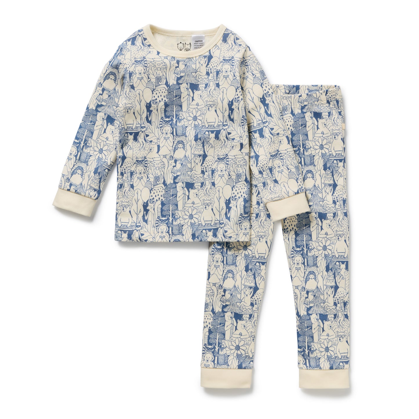 Wilson & Frenchy Organic Long Sleeved Pyjamas Woodland Adventures