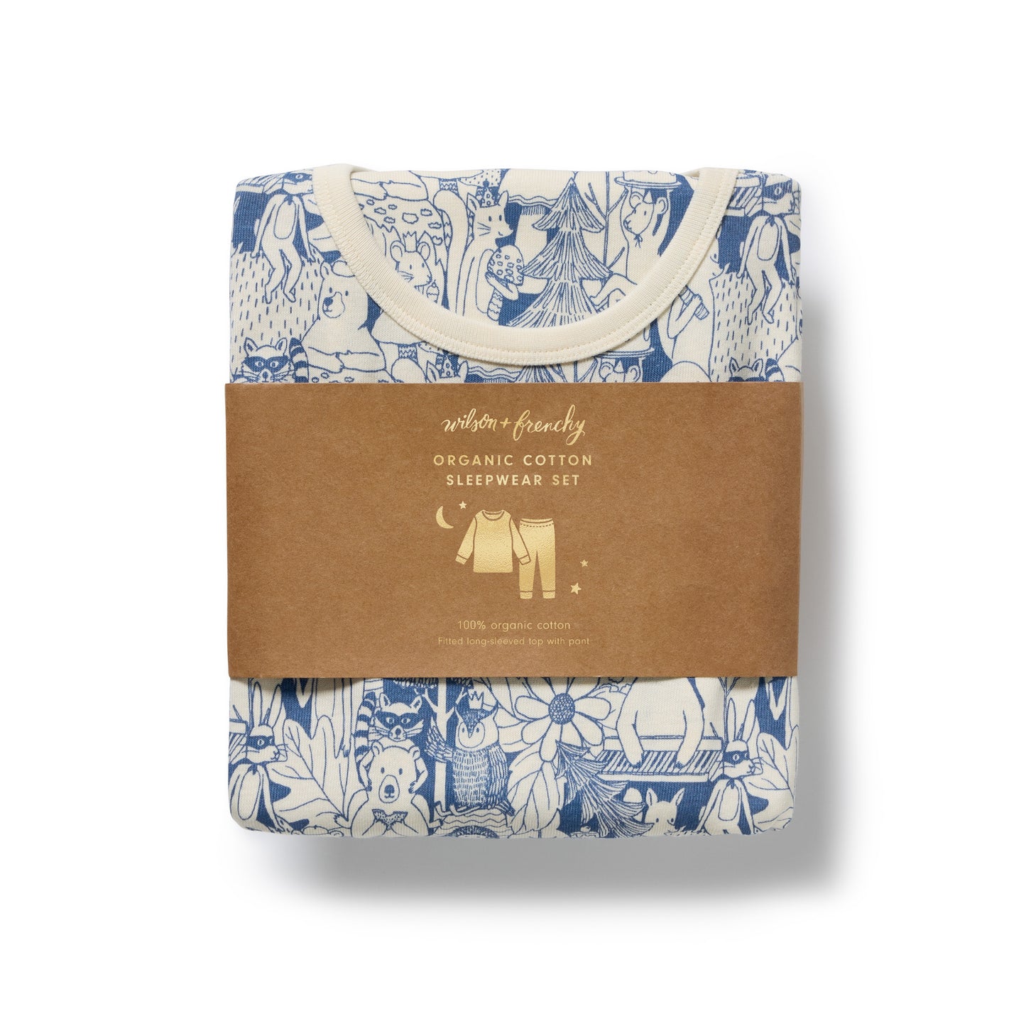 Wilson & Frenchy Organic Long Sleeved Pyjamas Woodland Adventures