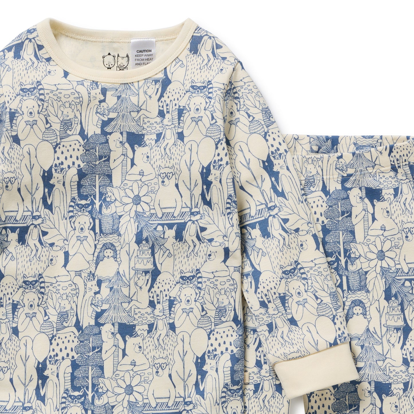 Wilson & Frenchy Organic Long Sleeved Pyjamas Woodland Adventures
