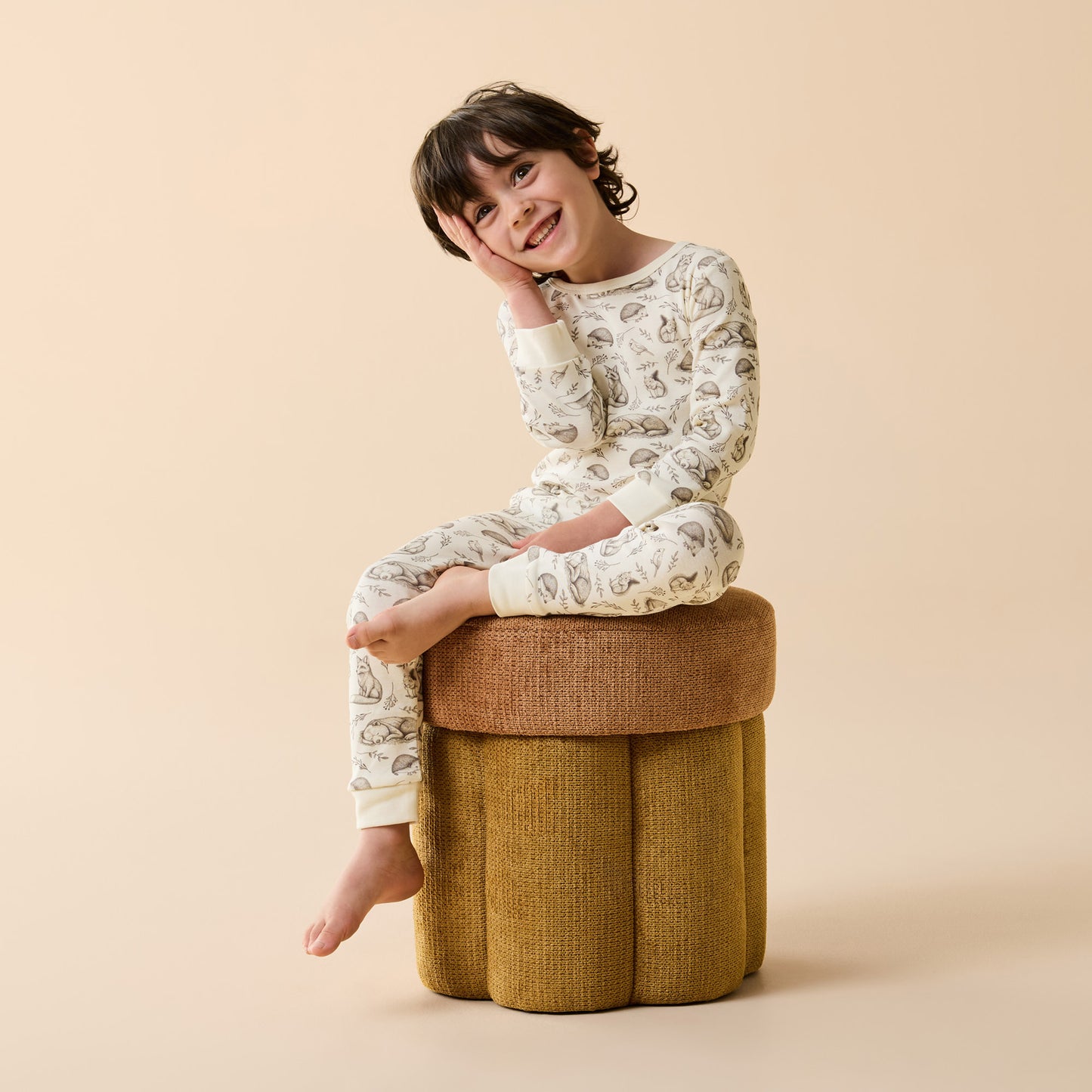 Wilson & Frenchy Organic Long Sleeved Pyjamas Foxglove Forest