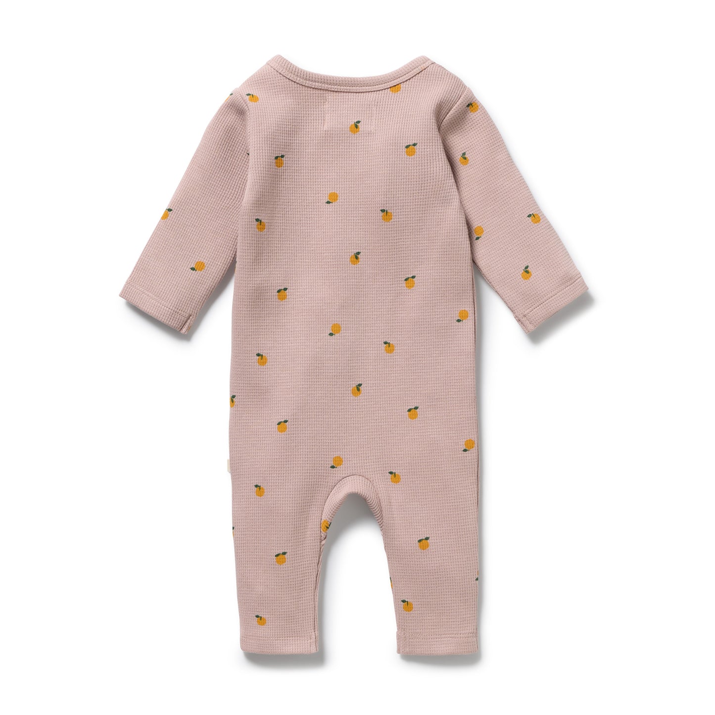 Wilson & Frenchy Organic Waffle Ruffle Zipsuit Mini Mando