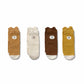 Wilson & Frenchy Organic 4pack Socks Ochre | Twig | Buttermilk | Nutmeg