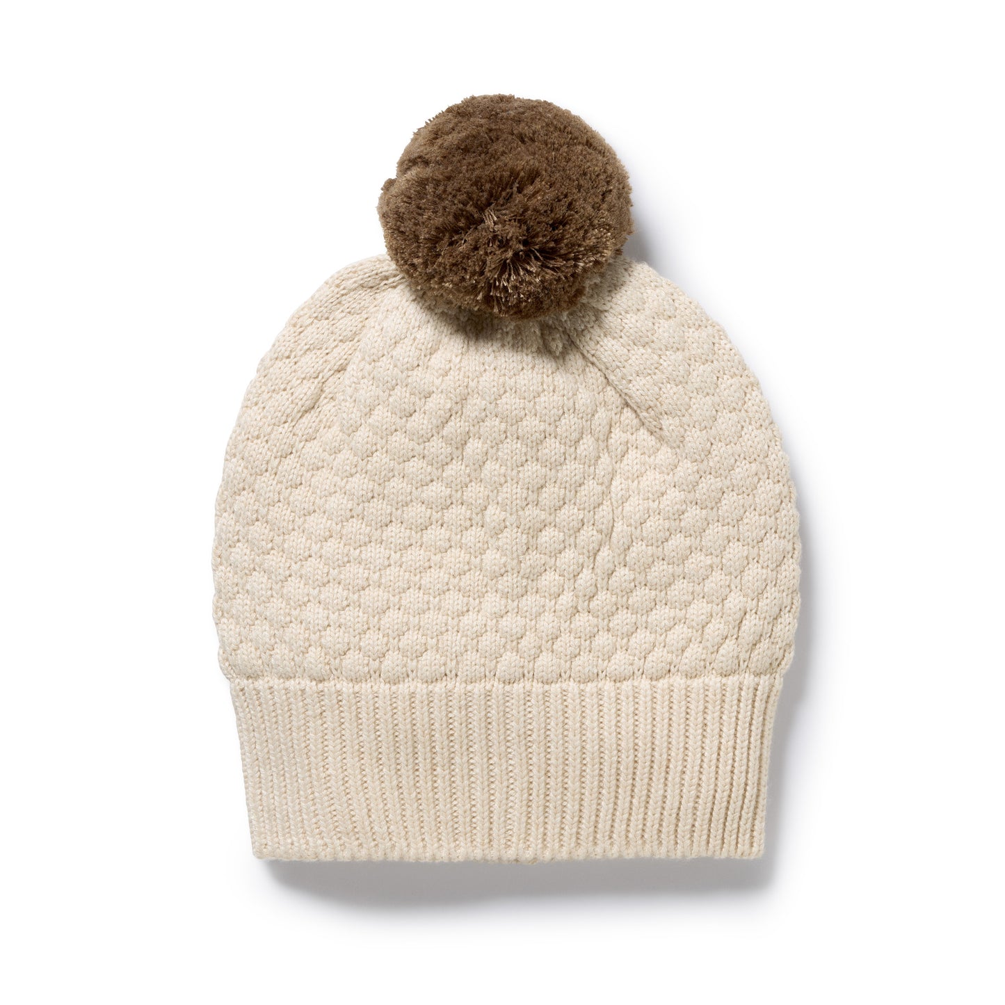 Wilson & Frenchy Organic Knitted Bubble Hat Cream
