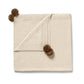Wilson & Frenchy Organic Knitted Bubble Blanket Cream