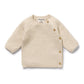 Wilson & Frenchy Knitted Bubble Kimono Cardigan Cream