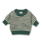 Wilson & Frenchy Organic Knitted Stripe Jumper Clover