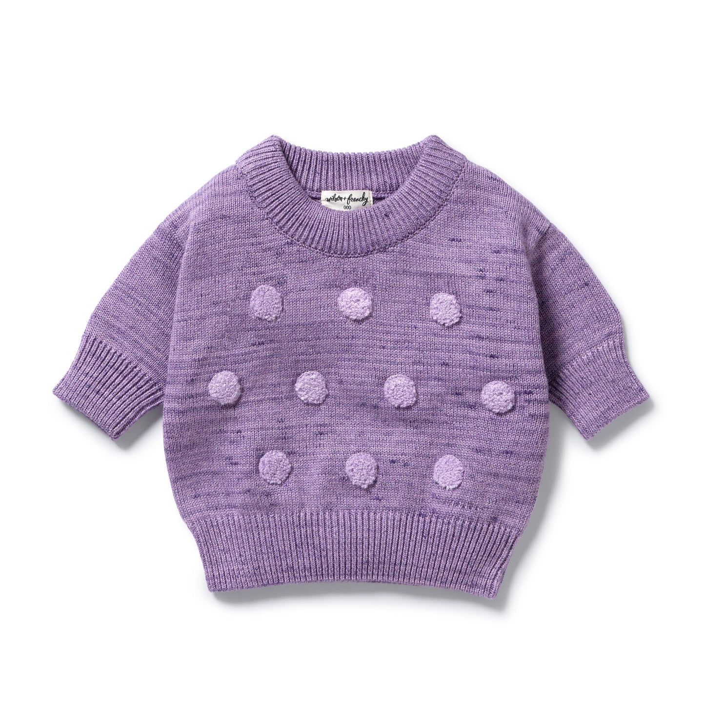 Wilson & Frenchy Organic Knitted Bauble Jumper Mulberry