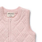 Wilson & Frenchy Organic Knitted Bubble Vest Marshmellow