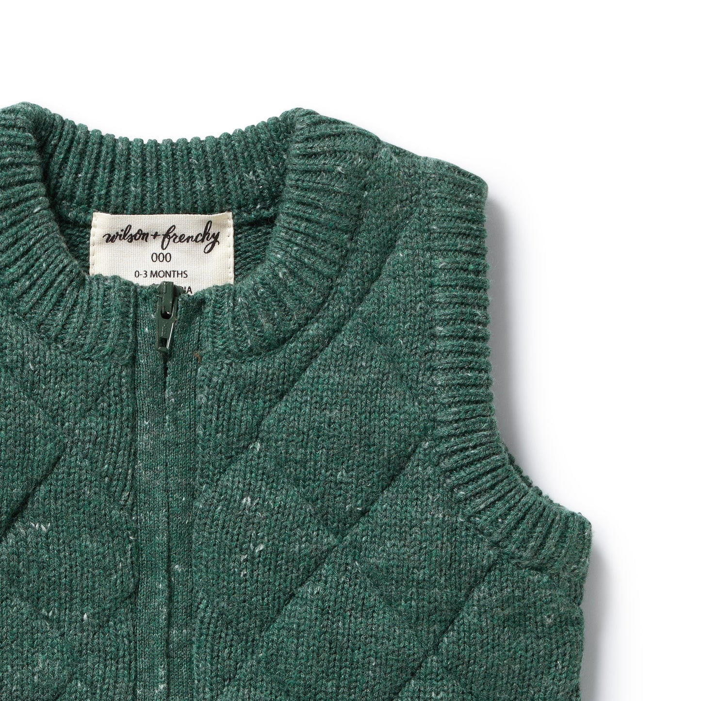 Wilson & Frenchy Organic Knitted Vest Clover