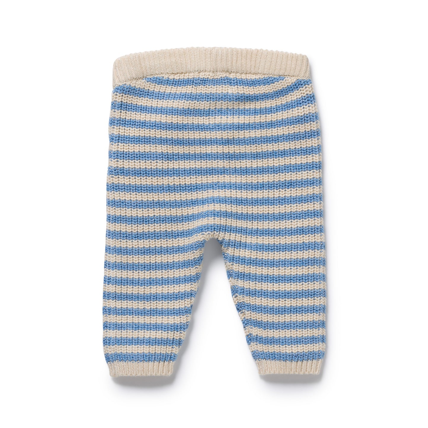Wilson & Frenchy Organic Knitted Stripe Legging Frosted Blue