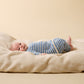 Wilson & Frenchy Organic Knitted Stripe Legging Frosted Blue