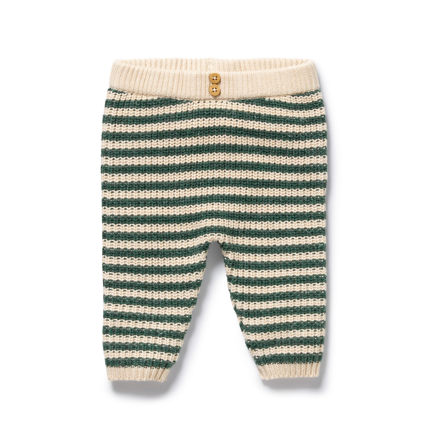 Wilson & Frenchy Organic Knitted Stripe Legging Clover