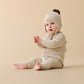 Wilson & Frenchy Organic Knitted Bauble Growsuit Cream