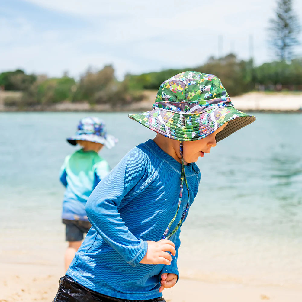 Little Renegade Company Wheels N Roads Swim Hat