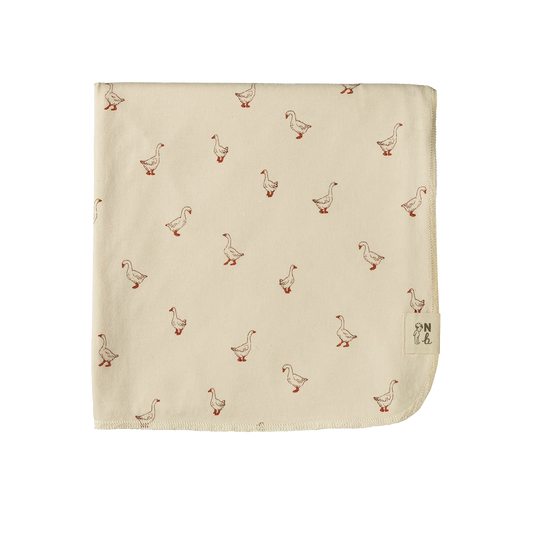 Nature Baby Cotton Wrap Goosey Natural Print