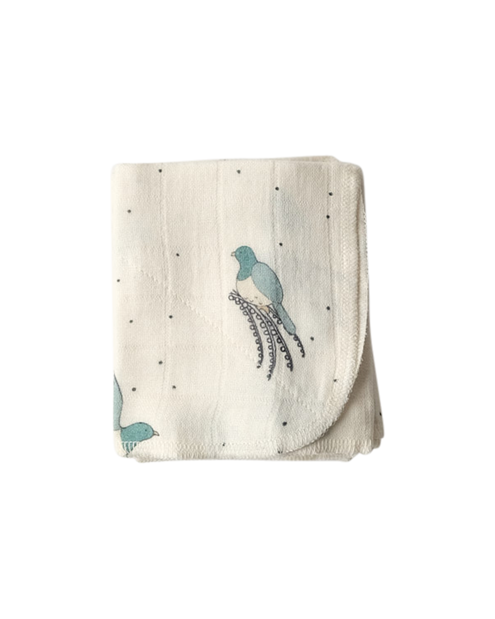 Babu Muslin Wash Cloth (6pk) NZ Forest Prints Kererū