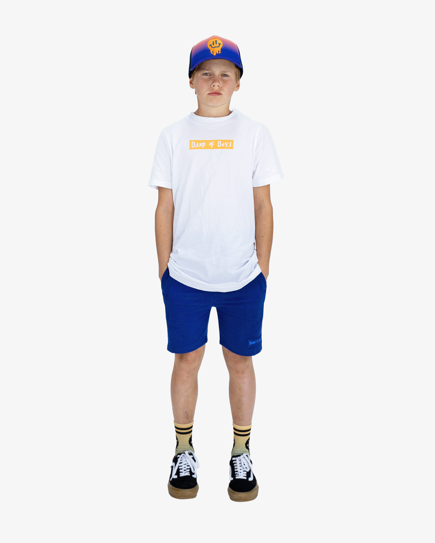 Band of Boys Surfer Shark Tee White