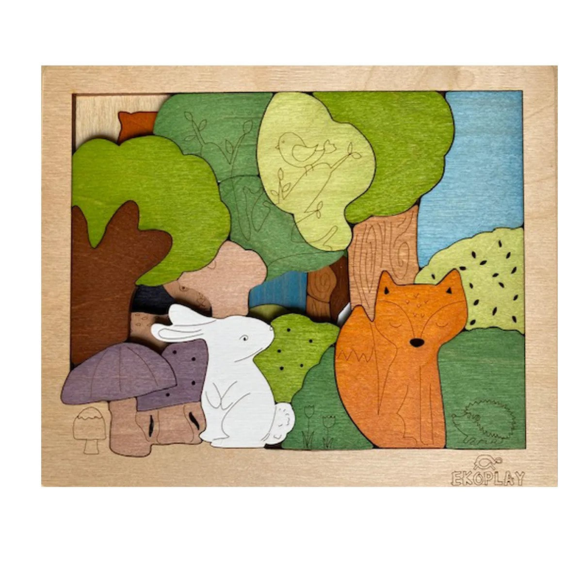 EKOPLAY Puzzle Woodlands