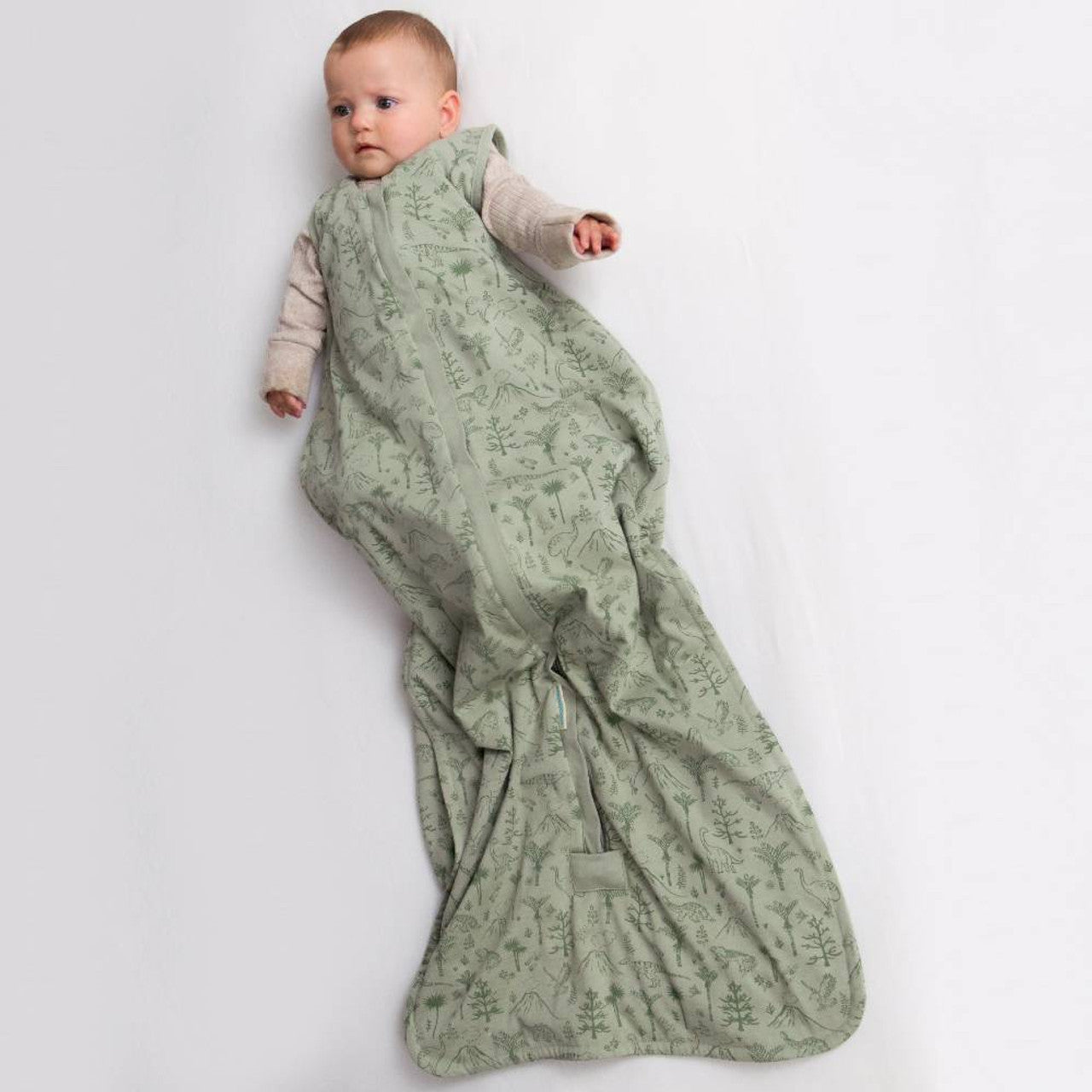 Woolbabe 3-Seasons Front Zip Sleeping Bag Flax Zealandia