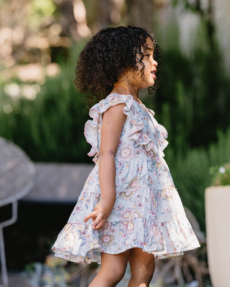 Minihaha Tiered Dress Abby Print