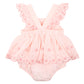 Minihaha Tillie Broidery Layered Bodysuit Peachy Pink