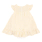 Minihaha Tillie EMB Daisy Overlay Dress Lemon Stripe