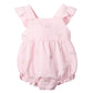 Minihaha Florence Embroidered Frill Romper Mid Pink