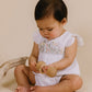 Minihaha Florence Hand Embroidered Romper White