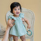 Minihaha Anya Dobby Overlay Bodysuit Dusky Sage