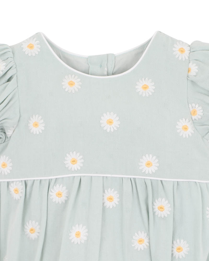 Minihaha Tess Embroderie Daisy Bodysuit Pale Mint